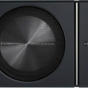 KENWOOD -Compact 8" Subwoofer with Enclosure and integrated 250W Amplifier - Black