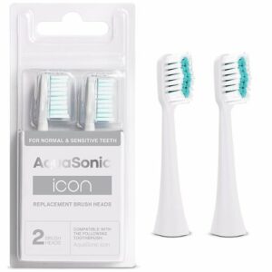 AquaSonic - Icon Replacement BrushHeads-2Pk - white