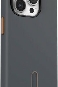 Speck - Presidio2 Pro ClickLock Case with Magsafe for Apple iPhone 15 Pro - Charcoal/Cool Bronze