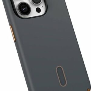 Speck - Presidio2 Pro ClickLock Case with Magsafe for Apple iPhone 15 Pro - Charcoal/Cool Bronze