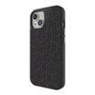 ZAGG - London Snap MagSafe Compatible Case with Stylish Fabric Exterior for Apple iPhone 15 - Black