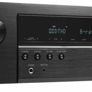 Denon - AVR-S670H (75W X 5) 5.2-Ch. with HEOS 8K Ultra HD and HDR Compatible AV Home Theater Receiver with Alexa - Black