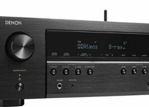 Denon - AVR-S770H (75W X 7) 7.2-Ch. with HEOS and Dolby Atmos 8K Ultra HD HDR Compatible AV Home Theater Receiver with Alexa - Black