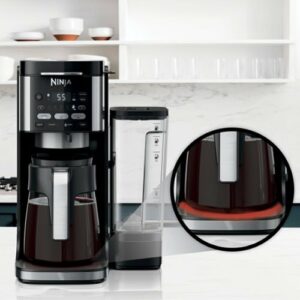 Ninja - DualBrew Hot & Iced Coffee Maker, Single-Serve, compatible with K-Cups & 12-Cup Drip Coffee Maker - Black/Stainless Steel