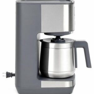 GE - 10 Cup Programmable Coffee Maker with Single Serve and Thermal Carafe - Stainless Steel