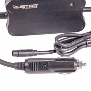 QuietKat - 48V Car Charger with DC2.1 Output and DC2.1 to Julet 3 Pin Adaptor for Most Same Brand E-bikes - Black