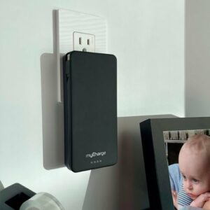 myCharge - AMP PRONG MAX 20,000mAh Everything Built-In Portable Charge for Most USB Enables Devices - Black