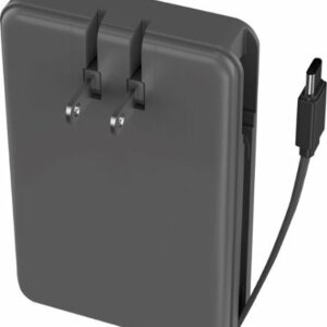 myCharge - AMP PRONG 5,000mAh Everything Built-In Portable Charge for Most USB Enables Devices - Gray