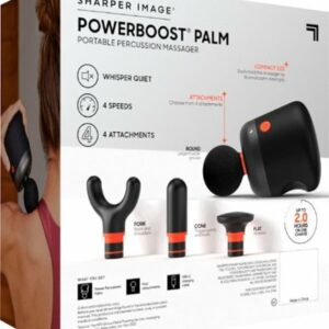 Sharper Image - PowerBoost Palm - Black