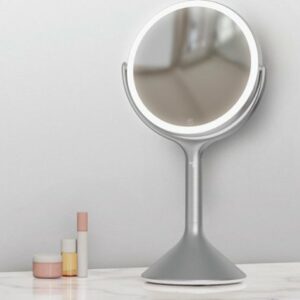 Sharper Image - SpaStudio Vanity 7-Inch LED Mirror - Silver