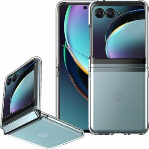 SaharaCase - Hybrid-Flex Hard Shell Series Case for Motorola Razr+ (2023) - Clear