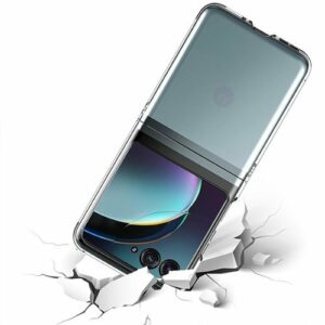 SaharaCase - Hybrid-Flex Hard Shell Series Case for Motorola Razr+ (2023) - Clear