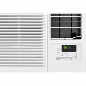 LG - 550 Sq. Ft 12,000 BTU Window Mounted Air Conditioner with 11,200 BTU Heater - White