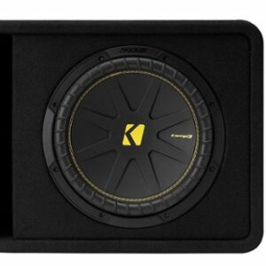 KICKER - CompC 12" Loaded Enclosures Single-Voice-Coil 4-Ohm Subwoofer - Black