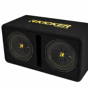 KICKER - CompC 10" Loaded Enclosures Dual Single-Voice-Coil 2-Ohm Subwoofers - Black