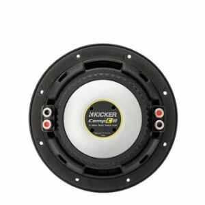 KICKER - CompC 8" Dual-Voice-Coil 4-Ohm Subwoofer - Black