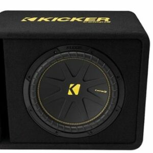 KICKER - CompC 12" Loaded Enclosures Single-Voice-Coil 2-Ohm Subwoofer - Black