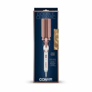 Conair - Double Ceramic Triple Barrel Waver - Rose Gold