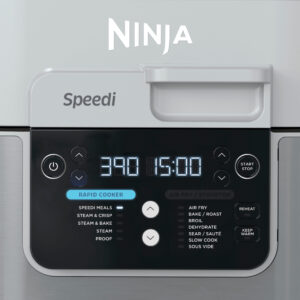 Ninja - Speedi Rapid Cooker & Air Fryer, 6-QT Capacity, 12-in-1 Functionality, 15-Minute Meals All In One Pot - Light Gray