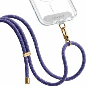 CASETiFY - Rope Cross-body Phone Strap Compatible with Most Cell Phone Devices - Peri Purple/Reflective