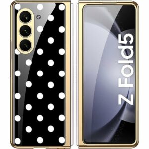 SaharaCase - Marble Series Case for Samsung Galaxy Z Fold5 - Black/White