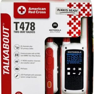 Motorola - Solutions TALKABOUT T478 Two Way Radio - 2 Pack - White