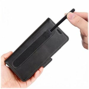 SaharaCase - Leather Folio Wallet Case for Samsung Galaxy Z Fold5 - Black