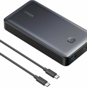 Anker - Power Bank (24000mAh, 65W, 3-Port) - Black