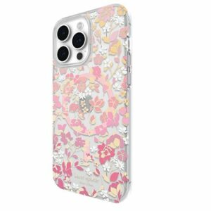 kate spade new york - Protective Hard Shell Case with MagSafe for Apple  iPhone 15 Pro Max - Flowerbed Pink