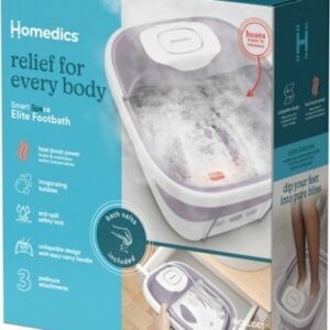 HoMedics - Smart Space Deluxe Footbath with Heat Boost - White