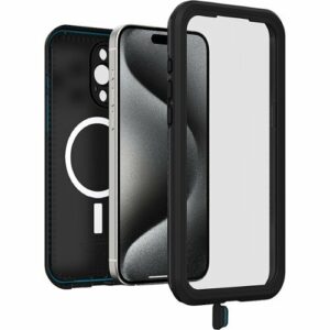 OtterBox - Frē Series for MagSafe Hard Shell Case for Apple iPhone 15 Pro Max - Black