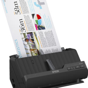 Epson - WorkForce ES-C220 Compact Desktop Document Scanner - Black