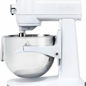 GE Profile - 7 Quart Bowl- Smart Stand Mixer with Auto Sense - Stone White