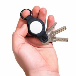 KeySmart - Air Compact Key Tracker and Holder For AirTag - Black