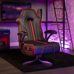 X Rocker - Torque Bluetooth Audio Pedestal Gaming Chair with Subwoofer and Vibration - Black