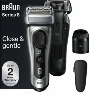 Braun Series 8 Electric Shaver with 5 in 1 SmartCare Center - Galvano Silver