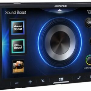 Alpine - 7"  Android Auto and Apple CarPlay Bluetooth Digital Media Receiver - Black