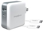 Chargeworx - USB-C Cable and Wall Charger with Power Delivery - White