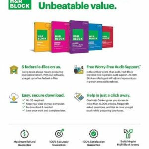 H&R Block Tax Software Deluxe 2023 - Windows, Mac OS [Digital]