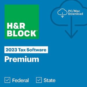 H&R Block Tax Software Premium 2023 - Windows, Mac OS [Digital]