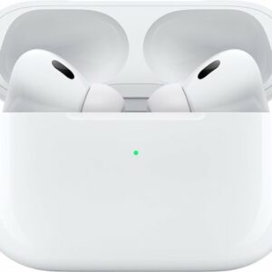 Apple - Geek Squad Certified Refurbished AirPods Pro (2nd generation) with MagSafe Case (USB‑C) - White