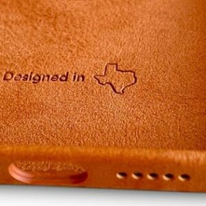 Bluebonnet - Leather Wallet Case for Apple iPhone 13 Pro - Saddle Tan