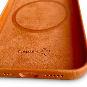 Bluebonnet - Leather Case with MagSafe for Apple iPhone 14 Pro - Saddle Tan