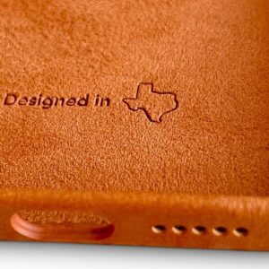 Bluebonnet - Leather Wallet Case for Apple iPhone 14 - Saddle Tan