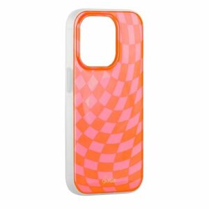 Sonix Magsafe case for Apple iPhone 15 Pro- Checkmate Orange - Pink