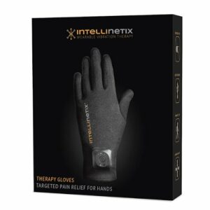 Brownmed Vibration Therapy Glove Intellinetix® Left and Right Hand Medium - Black