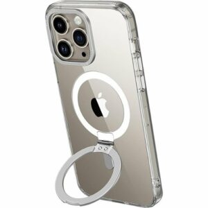 SaharaCase - Hybrid-Flex Kickstand Case with Magsafe for Apple iPhone 15 Pro - Clear