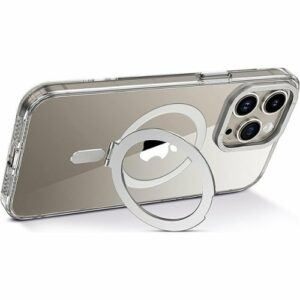 SaharaCase - Hybrid-Flex Kickstand Case with Magsafe for Apple iPhone 15 Pro - Clear