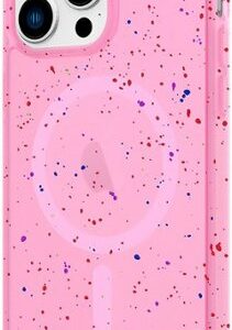 AMPD - Jelly Confetti MagSafe Soft Case for Apple iPhone 15 Pro Max - Pink