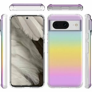 SaharaCase - Hybrid-Flex Hard Shell Series Case for Google Pixel 8 - Transparent Gradient